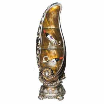 Silver & Golden Brown Finish HD-1202 Display By Homey Design