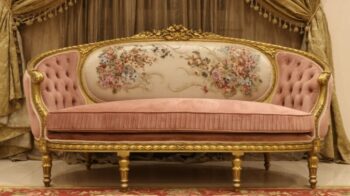 Handmade Gold Peach Galaxy Sofa