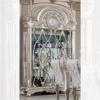 Silver Gray Curio HD-5800GR By Homey Design