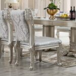 Silver Grey 7 PCs Dining Table Set HD-5800GR By Homey Design - Image 3