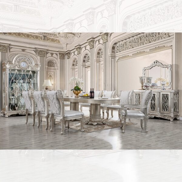 Silver Gray Arm Chair HD-5800GR By Homey Design - Image 2