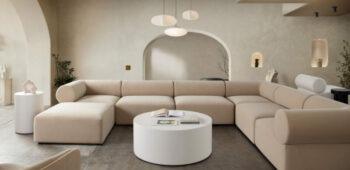 Cement Finish Montage Round Coffee Table By Diamond Sofa