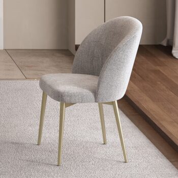Cora Champange Fabric Side Chair