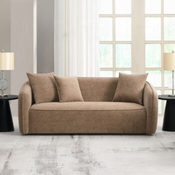 Keith Sofa with 3 Pillows in Brown Chenille LV03600 By ACME