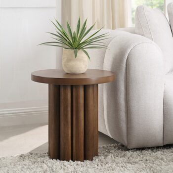 Sanat Brown End Table LV04236 By ACME