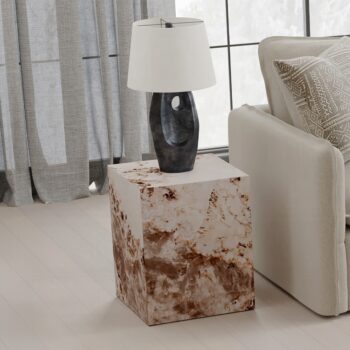 Fultan Engineered Stone End Table LV03936 By ACME