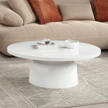 Zaid Coffee Table in White Marble LV04225 By ACME