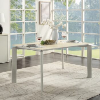 Ingram Light Gray Dining Table with Sintered Stone DN03105 By ACME
