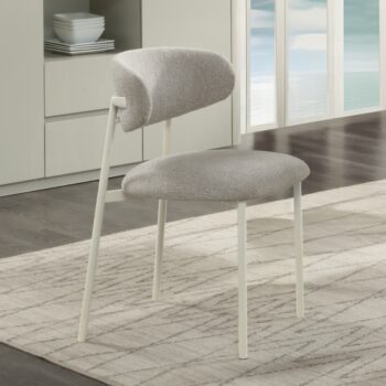 Ingram Side Chair in Light Gray Finish Set of 2 By ACME