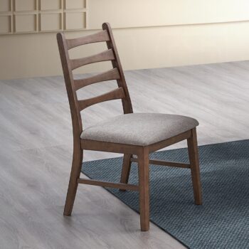 Mayah Side Chair in Gray Linen Set of 2 By ACME