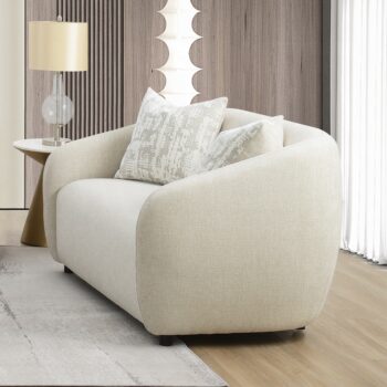 Etienne Loveseat with 3 Pillows in Beige Linen LV03581 By ACME