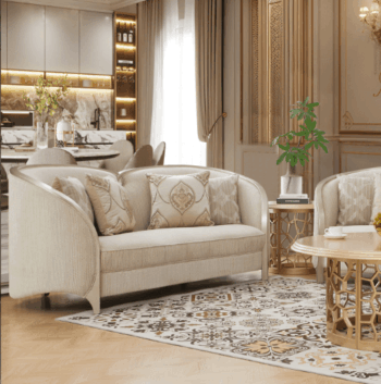 Solid Wood Loveseat HD-7005