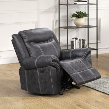 Zubaida Gray Power Motion Glider Recliner