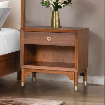 Hepburne Brown Nightstand FM74000WN-N By Furniture Of America