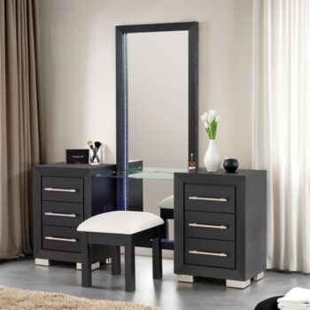Ashbourne Black Vanity Set FM7415BK-V-SET By Furniture Of America