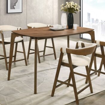 Ebikon Brown Counter Ht. Table FM3211WN-PT-35W By Furniture Of America