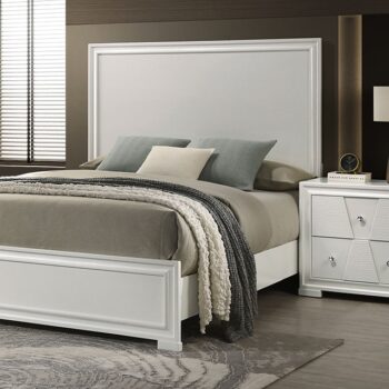Holsted White Bed FM72012WH By Furniture Of America