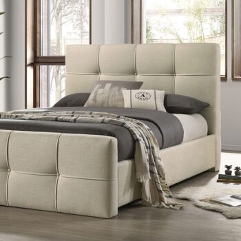 Merced Beige Bed FM72007BG By Furniture Of America