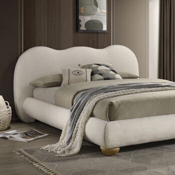 Finamore White Bed FM72005WH By Furniture Of America