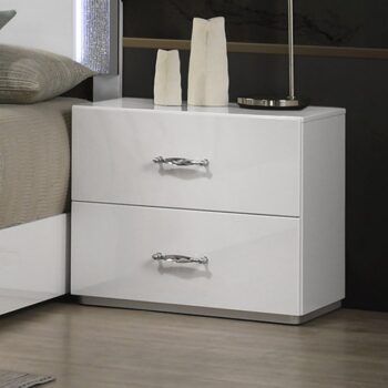 Stoholm White Nightstand FM72000WH-N By Furniture Of America