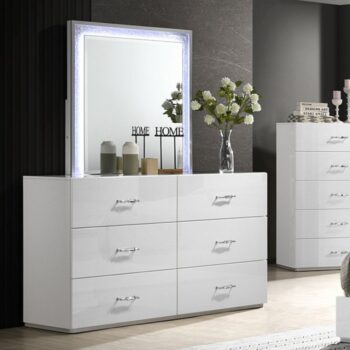 Stoholm White Dresser FM72000WH-D By Furniture Of America