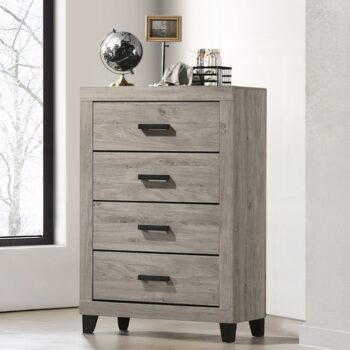 Mari Chest in Light Gray Finish