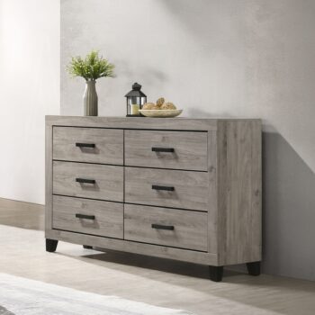 Mari Dresser in Light Gray Finish