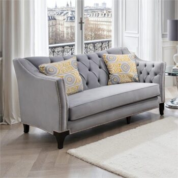 Wilmette Gray Loveseat SM2296GY-LV By Furniture Of America