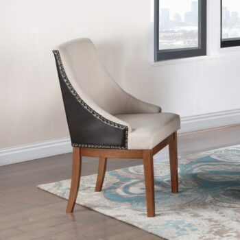 Gilsea Side Chair in Brown Leather