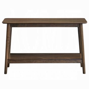Lamonte Sofa Table with Shelf in Walnut Finish