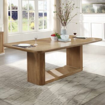 Zoey Rectangular Dining Table in Oak Finish