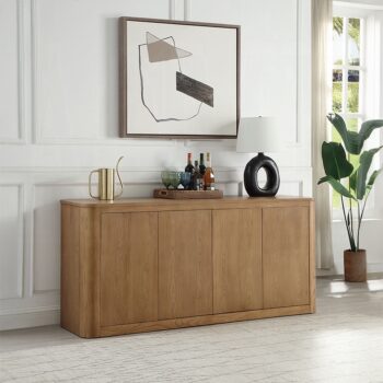 Zoey Server in Oak Finish