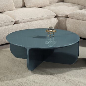 Lamond Coffee Table in Teal High Gloss