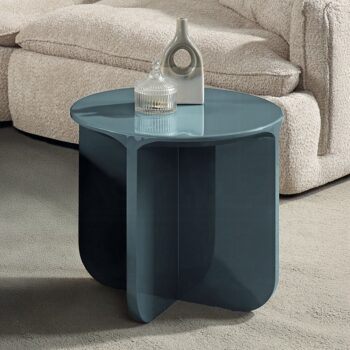 Lamond End Table in Teal High Gloss