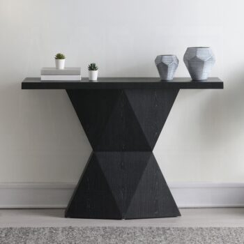 Dara Console Table in Black Finish