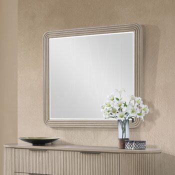 Leanna Mirror in Light Oak Finish