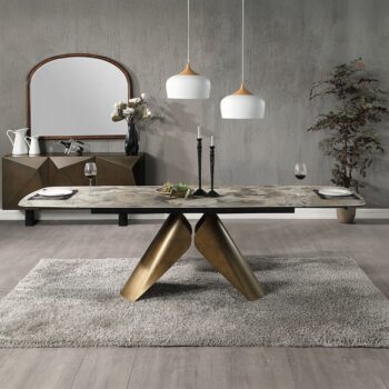 Malika Dining Table with Ceramic Top