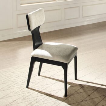 Marioly Side Chair with White Chenille