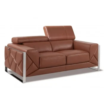 903 DivanItalia Top Grain Italian Leather Loveseat By GU Furniture