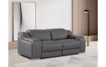 1116 DivanItalia Top Grain Italian Leather Loveseat By GU Furniture