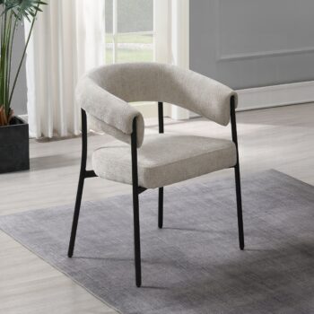 Jirina Arm Chair in Beige Chenille