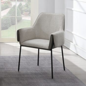 Jirina Arm Chair in Beige Chenille
