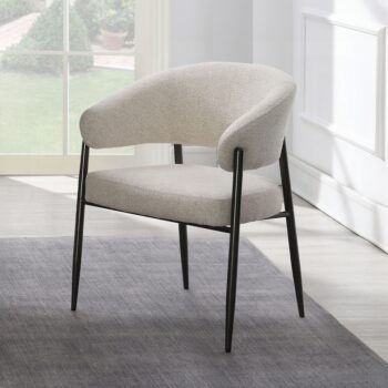 Jirina Arm Chair in Beige Chenille