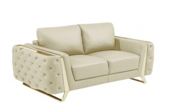 1050 Loveseat DivanItalia Top Grain Italian Leather by Gu furniture