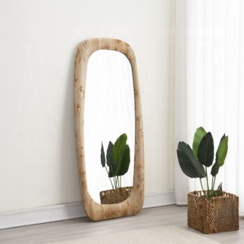 Dana Light Oak Framed Wall Mirror