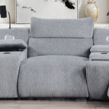 Fullar Light Gary Modular Power Motion Armless Recliner