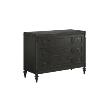 Black 3 Drawers Chest