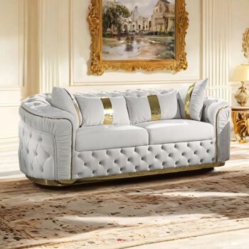 Adelpha Glam Beige Sofa