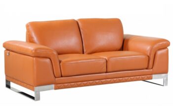 411 Loveseat DivanItalia Top Grain Italian Leather by Gu Furniture