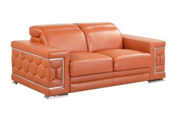 692 Loveseat DivanItalia Top Grain Italian Leather by Gu Furniture